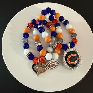 Colorful Beaded Charm Bracelet